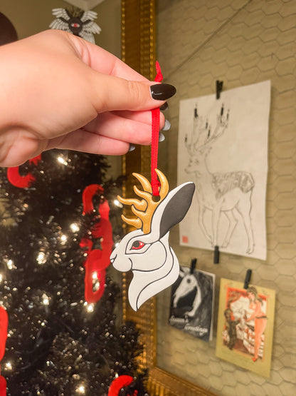 Jolly Jackalope Ornament